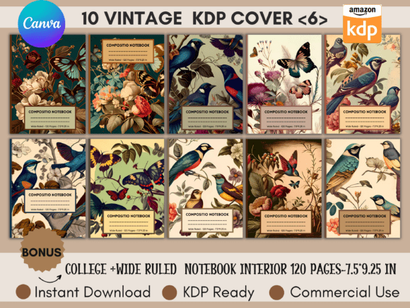 10 Editable KDP Covers Canva Templates: Your Design Solution