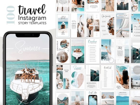 100 Travel Instagram Story Templates