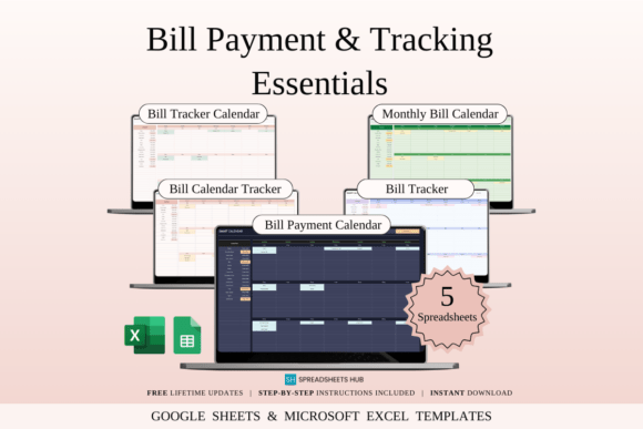 Bill Payment Tracker Bundle | Templates for Organized Finances