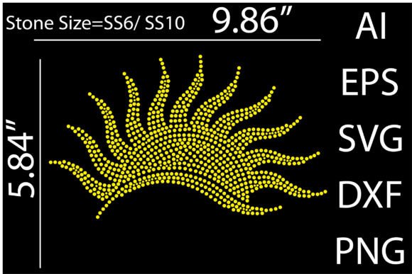 Bring Summer Vibes to Life with Printable (Sun) Rhinestone Templates Des