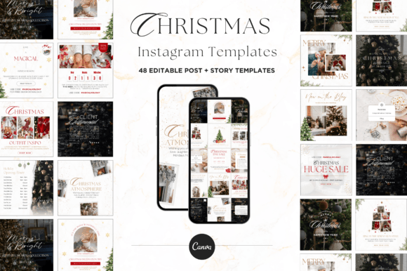 Christmas Instagram Templates for Canva: Elevate Your Social Media Presence