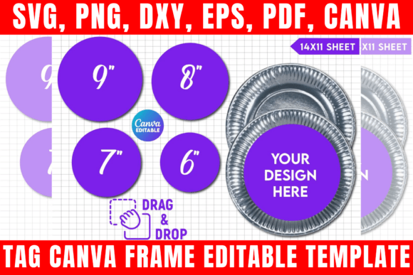 Design Your Own Party Decor with Paper Plates Canva Templates