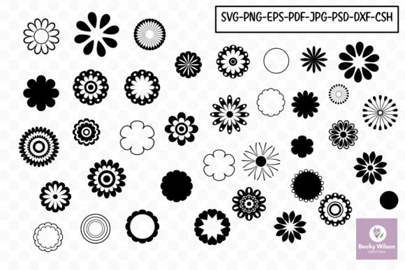 Flower Shapes and Templates for Creative Projects
