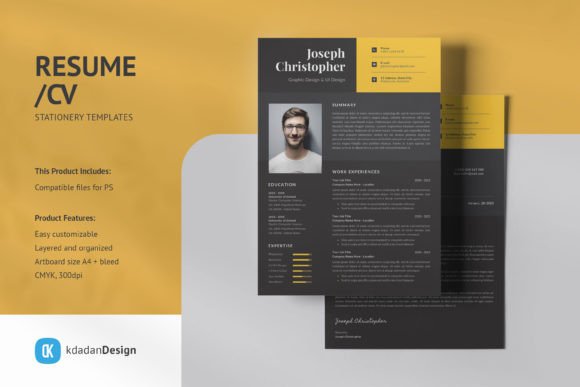 Modernize Your Job Search with Resume/CV PSD Design Templates Vol 169