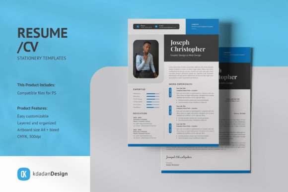 Resume/CV PSD Design Templates Vol 175: A Professional Edge