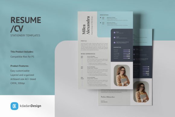 Streamline Your Job Hunt with Resume/CV PSD Design Templates Vol 172