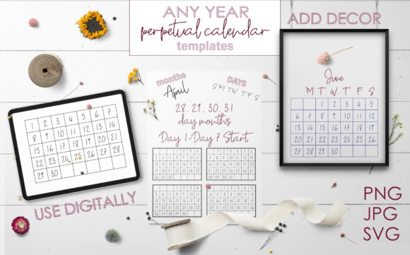 Unlock Any Year: The Versatility of Script Font Perpetual Calendar Templates