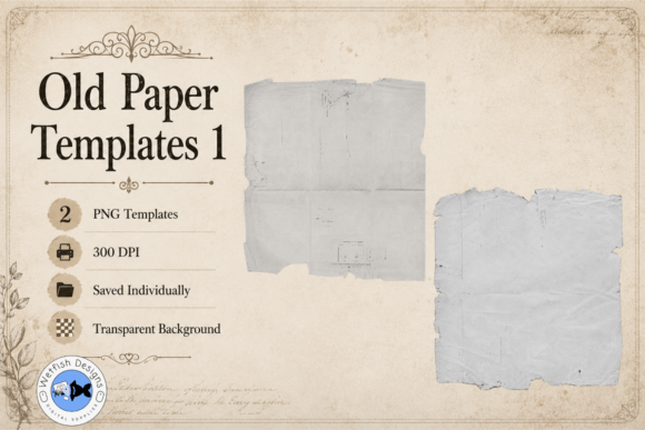 Unlock Authentic Texture with Old Paper PNG Templates 1