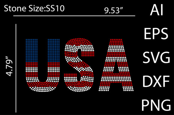 USA Rhinestone Templates: Sparkle on Every Surface