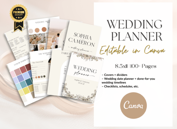 Your Ultimate Editable Wedding Planner Canva Templates